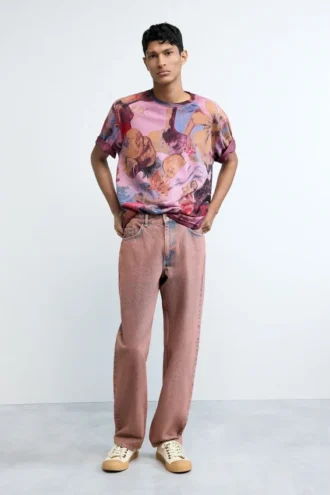 T-shirt met bloemenprint