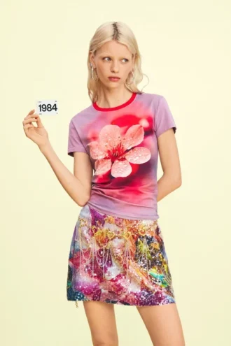 T-shirt met bloemenprint