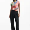 T-shirt met bloemenprint
