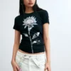 T-shirt met bloemenprint
