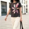 T-shirt met bloemenprint