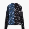 T-shirt met bloemenprint in twee kleuren
