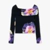 T-shirt met bloemenprint M. Christian Lacroix
