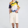 T-shirt met Cosmos-print