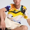 T-shirt met Cosmos-print