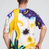T-shirt met Cosmos-print