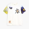 T-shirt met Cosmos-print