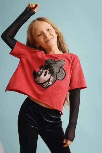 T-shirt met dubbele mouwen Minnie Mouse™