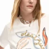 T-shirt met gezichtlogo