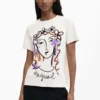 T-shirt met gezichtsprint