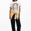 T-shirt met gezichtsprint