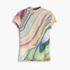 T-shirt met golfprint