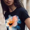 T-shirt met grote bloemenprint