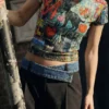 T-shirt met kattenprint