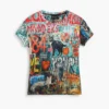 T-shirt met kattenprint