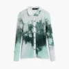 T-shirt met knopen en textuur