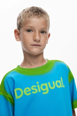 T-shirt met korte mouwen en kleurverloop