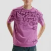T-shirt met korte mouwen en letters