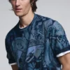T-shirt met korte mouwen en mozaïekprint