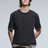 T-shirt met korte mouwen en naaddetails