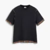 T-shirt met korte mouwen en naaddetails