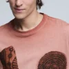 T-shirt met korte mouwen en Patchwork