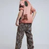 T-shirt met korte mouwen en Patchwork