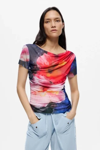 T-shirt met korte mouwen en print