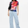 T-shirt met korte mouwen en print