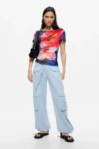 T-shirt met korte mouwen en print