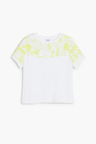 T-shirt met korte mouwen en tekst