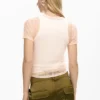 T-shirt met korte mouwen en tekst