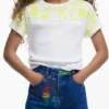 T-shirt met korte mouwen en tekst