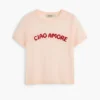 T-shirt met korte mouwen en tekst
