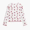 T-shirt met lange mouwen en hartjes
