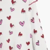T-shirt met lange mouwen en hartjes