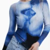 T-shirt met lange mouwen en Kiss-print