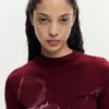 T-shirt met lange mouwen en print