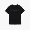 T-shirt met logo met studs