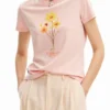 T-shirt met madeliefjesillustratie