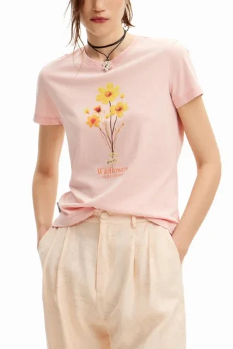 T-shirt met madeliefjesillustratie