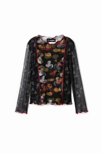 T-shirt met Mickey Mouse in tule