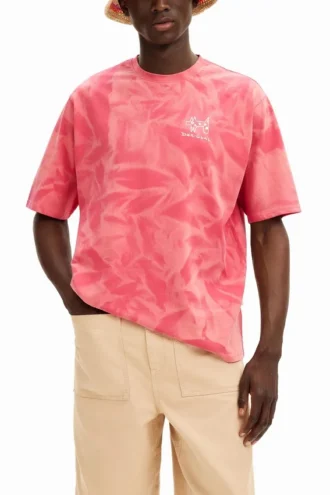 T-shirt met print en kleurverloop