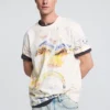 T-shirt met print en tekeningen