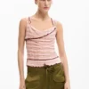 T-shirt met ruches