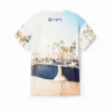 T-shirt met skaterprint