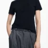T-shirt met strass-logo