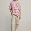 T-shirt met tie-dye-print