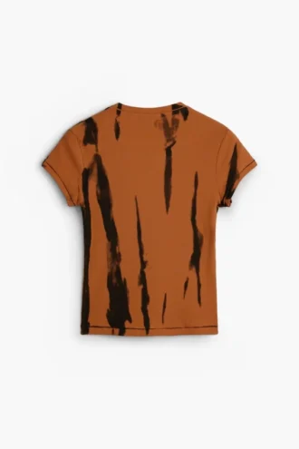 T-shirt met tie-dye-print