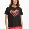 T-shirt met tijgerhart